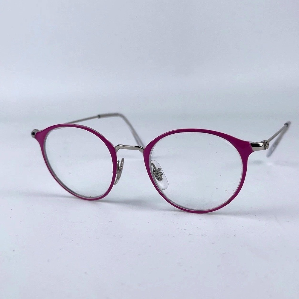 Ray-Ban RB1053 4067 Kids Eyeglasses Frame Pink Silver Full Rim 43-18-130 mm